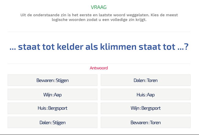 eelloo-analogieen-test-voorbeeld-vraag-antwoord